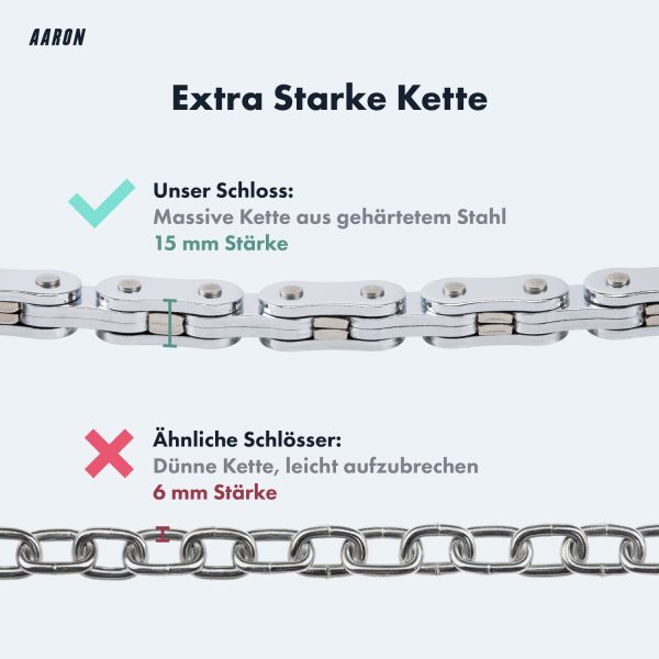 AARON Bolt Handschellenschloss für E-Scooter - Hochsicherheits-Design - Graublau Online – Bild 3